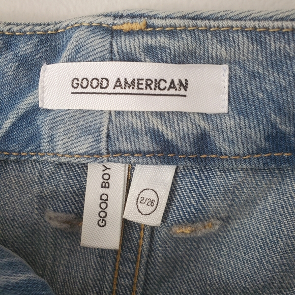 NWT GOOD AMERICAN GOOD BOY Jeans with Shadow Pockets - Picture 10 of 14